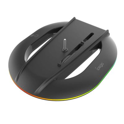 iPega P5S035SAH Vertikální Stojan (2xUSB-A) s RGB pro PS5 Slim/PS5 Pro Black