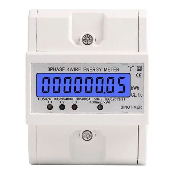 Elektroměr 3F na DIN DDS024