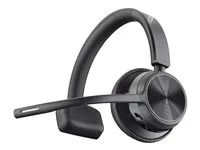 Voyager 4300 series - náhlavní souprava - náhlavní - Bluetooth - bezdrátový - USB-C - černá
