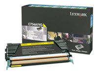 Žlutá - originální - kazeta s barvivem LCCP, LRP - pro Lexmark C734, C736, X734, X736, X738