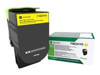 Vysoká výtěžnost - žlutá - originální - kazeta s barvivem LCCP, LRP - pro Lexmark CS417dn, CS517de, CX417de