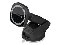 Držák do auta pro mobilní telefon - suction - magnetic - černá