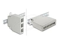Delock Fiber Optic Patch Panel 6 port fo