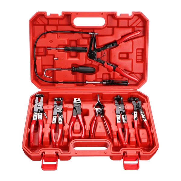 Kleště na hadicové spony SIXTOL Mechanic Hose Clamp Set 9 9ks