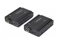 Startech DisplayPort KVM Console Extender Over Fiber Optic, 4K 60Hz - Video/audio/USB extendér - DisplayPort - až 300 m - kompatibilní s TAA