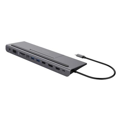 DELTACO USBC-DOCK2, Dokovací stanice USB-C 8v1