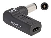 Adaptér napájení - USB-C (F) do DC jack 7,4 x 5 mm (M) - 19.5 V - 3 A - úhlový - černá