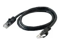 Patch kabel - RJ-45 (M) do RJ-45 (M) - 1 m - UTP - CAT 6 - lisovaný, provedení bez hrbolků, licna - černá