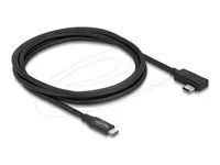 Coaxial USB 40 Gbps cable angled left/