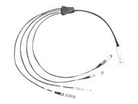 Síťový kabel - QSFP+ (M) do SFP+ (M) - 5 m - SFF-8431/SFF-8436/SFF-8461 - pasivní - šedá - pro P/N: FPR4225-ASA-K9, HCI-FI-6454, N9K-C9348-FX3-B24C, NC57C3-MOD-P-SYS, NC57C3-MODS-P-SYS