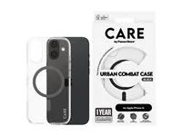 Zadní kryt pro mobilní telefon - kompatibilita s MagSafe - oleofóbní povrch, termoplastický polyuretan (TPU), polykarbonát (PC) - černá, průhledná - pro Apple iPhone 16