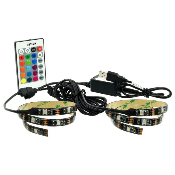 LED pásek pro TV 30LED RGB RETLUX RLS 102 USB