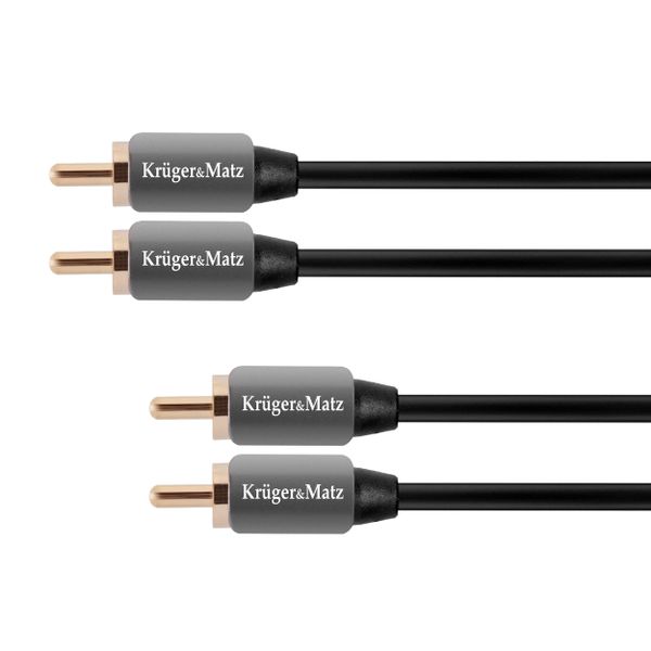 Kabel 2x Cinch konektor/2x Cinch konektor 3m KRUGER & MATZ KM0306