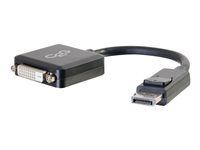 DP to DVI D Adapter - Black - M/F - Video adaptér - DisplayPort (M) do DVI-D (F) - černá