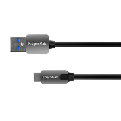 Kabel KRUGER & MATZ KM0347 USB 3.0/USB-C 0,5m Black