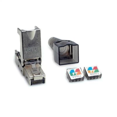 Konektor 8/8 RJ45 cat.6a/7 10Gbit na drát beznast.