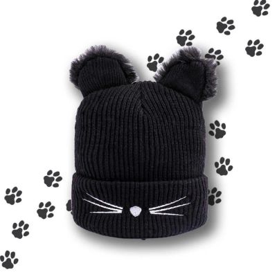 Čepice kočičí 4L černá
