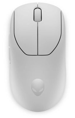 Dell Alienware Pro/Herní/Optická/Pro praváky/26 000 DPI/Drátová+bezdrátová/Bílá