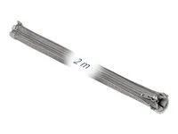 Pletené zapouzdření - průměr 50 mm se zapínáním na zip - 2 m - šedá