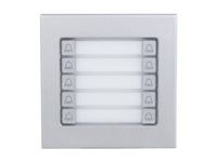 Call button panel - stříbrná