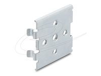 Delock DIN rail clip with 5 mounting hol