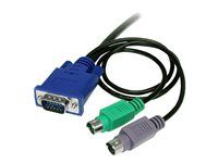 1.8m 3-in-1 Ultra Thin PS/2 KVM Cable - SVECON6