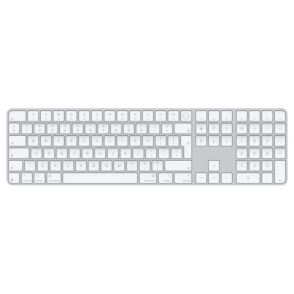 Apple Magic Keyboard Numeric Touch ID/Bezdrátová Bluetooth/IE layout/Bílá
