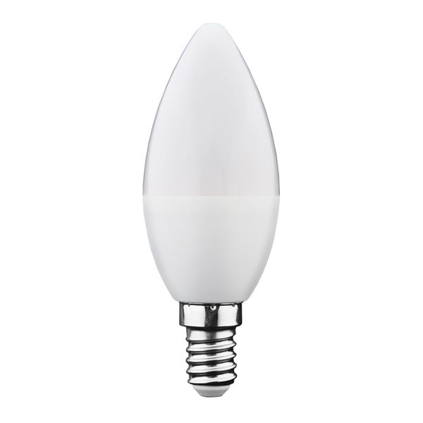 Žárovka LED E14 6W C37 bílá teplá GETI SAMSUNG čip