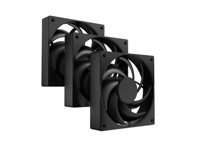 Ventilátor FURY SAI S12 PWM,  3-Pack, Černý