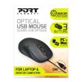 PORT DESIGNS 900400-P, Optická myš, USB, černá
