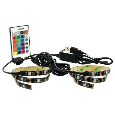 LED pásek pro TV 30LED RGB RETLUX RLS 102 USB