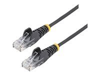 Cable - Black Slim CAT6 Patch Cord 0.5m - N6PAT50CMBKS