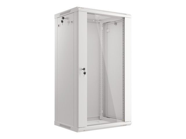 Lanberg 19" racková skříň pro montáž na stěnu 22u/600x450 (flat pack) šedá V2