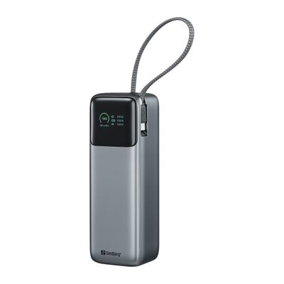 Sandberg All-in1 Powerbank 27000 mAh PD 240W, powerbanka s USB-C kabelem, černá