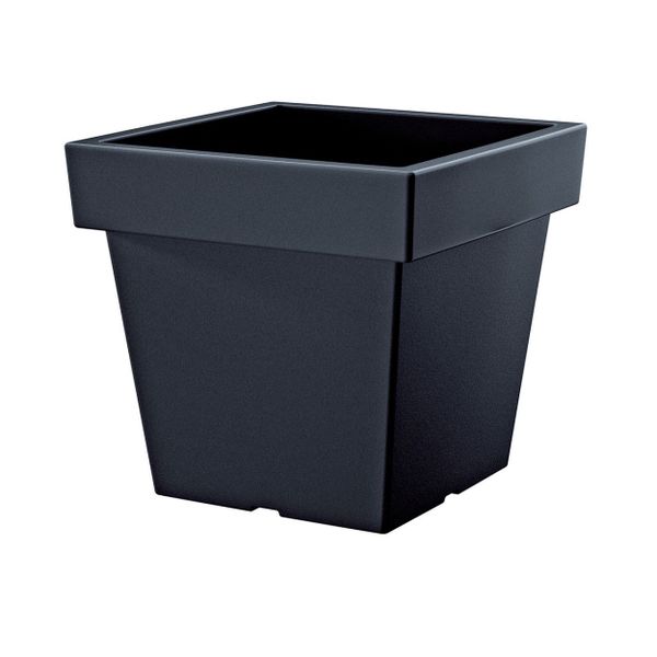 Květináč LOFLY LOW antracit 19,3cm