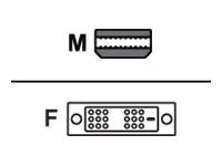 Video adaptér - Mini DisplayPort (M) do DVI-D (F)