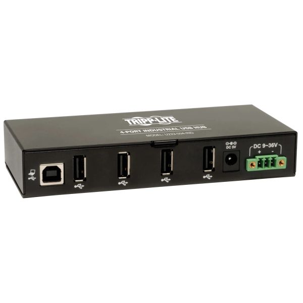 Rozbočovač 4x USB 2, průmyslový, odolnost ESD 15kV, kovové pouzdro, možnost montáže