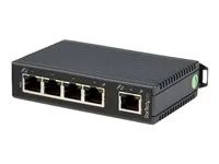Startech 5-Port Ethernet Switch - 10/100Mbps Industrial Networking Solution - IP30-rated Energy Efficient Internet Switch (IES5102) - Prepínac - nerízený - 5 x 10/100 - lze montovat na konzolu DIN - pro P/N: NETRS2322P