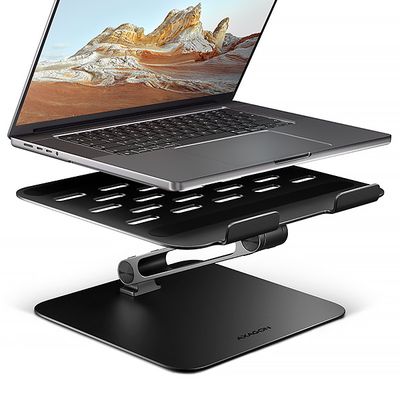 AXAGON STND-LQB hliníkový HQ stojan na notebook 10"-17.3" nastavitelná výška a úhel, černý