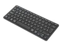Klávesnice - multi-zařízení - compact - antibakteriální - bezdrátový - Bluetooth 5.1 - QWERTY - španělská - černá