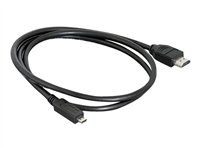 Kabel HDMI s ethernetem - HDMI s piny (male) do 19 pin micro HDMI Type D s piny (male) - 1 m