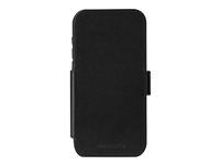 Pouzdro s klopou pro mobilní telefon - kůže full-grain - černá - pro Apple iPhone 17 Pro