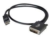 DP to DVI - Black - Kabel DisplayPort - DisplayPort (M) do DVI-D (M) - 2 m - černá