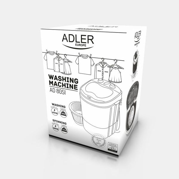 ADLER AD 8051, Mini cestovní pračka