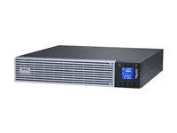 APC Easy UPS On-Line SRVL - UPS (k montáži na regál) - lithium-ion, intelligent card slot, with rail kit - AC 230 V - 1800 Watt - 2000 VA - 1 fáze - 432 Wh - RS-232, USB - výstupní konektory: 6 - PFC - 2U - cerná se stríbrným predním rámem