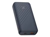 Power banka - 20000 mAh - 20 watt - Super Charge - 2 výstupní konektory (USB-C, USB) - modrá