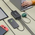 HAMA GaN, Rychlonabíječka, 4x USB-C PD/QC 240W