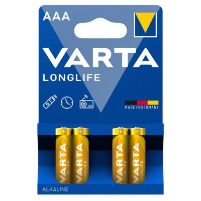 VARTA Baterie LONGLIFE LR03, AAA, 4ks