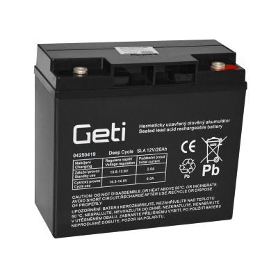 Baterie olověná 12V 20Ah GETI
