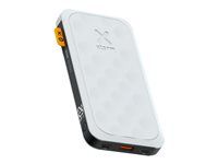 Power banka - 10000 mAh - 20 watt - PD, QC 3.0 - 3 výstupní konektory (USB, 2 x USB-C) - bílá